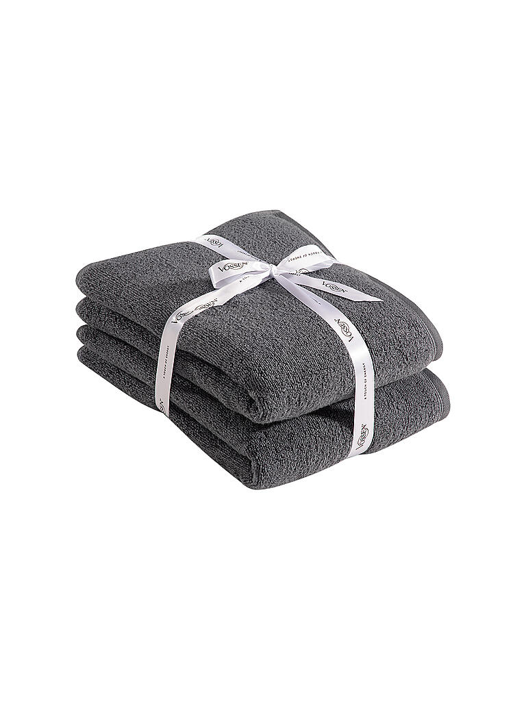 VOSSEN Duschtuch Smart Towel 2er Pkg 76x140cm Flanell grau